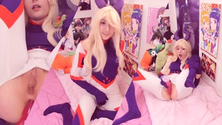 Tsuyu Asui Tongue Fucks Mt. Lady - BNHA - Sexy Cosplay Teen Anal