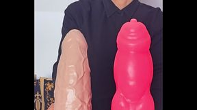 my new Big Veiny XL and Bulldog XL Dildos from ErotixxxToys
