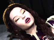 Dark princess dickgirl fucks hard a horny sexy girl in the castle