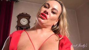 Blonde MILF Eva May offers POV dinner gratitude with big tits and ass
