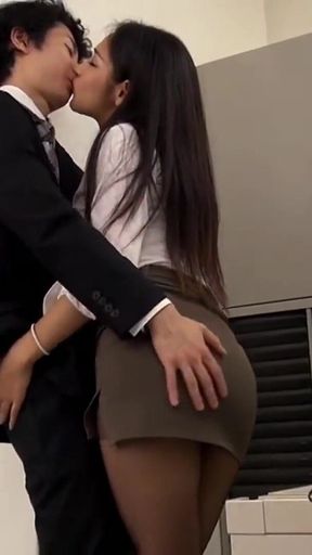 New Hire Surrounded - a Senior Coworker Quietly Handles His Reaction Under the Desk - Scene4