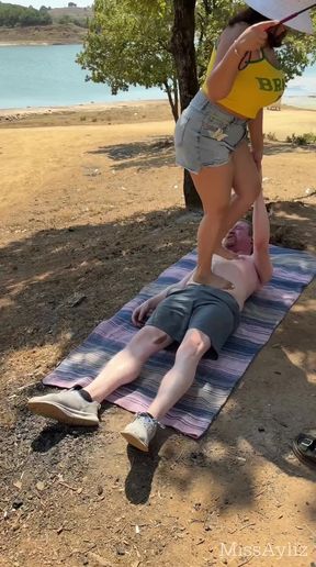 Outdoor Foot Gagging!