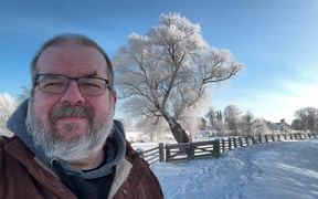 Walk in the Snow, Then Mega Orgasm!