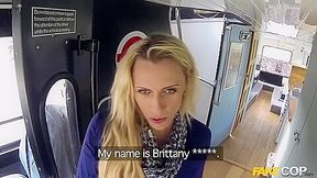 Brittany Bardot - Copper Fucks Bus Driver In The Arse