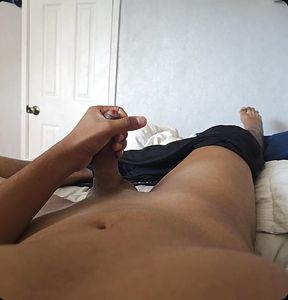 Droolling Horny Latino Dick Jerks off in Video Call