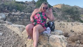 Outdoor Masturbation and Squirts - Nympho Wife Real Orgasms