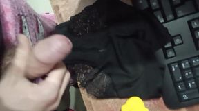 Cum on Panties from girlfriend