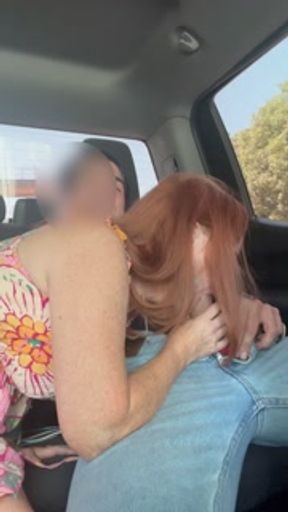 Getting A Messy Creampie In A Backseat Quickie After Lunch With FWB
