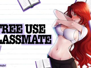 FREE-USE NERDY CUTIE DRILLED IN THE LIBRARY - Comics ASMR Audio Roleplay Yumprincess