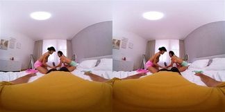 Two Cute Girls Propose a Threesome Virtual Real Porn