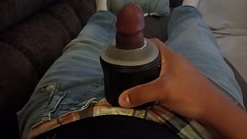 Fucking  new Vibrating Masturbator Cumming