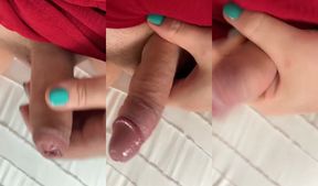 Thick Latina Shemale Oils Massive Cock Shiny Then Gushes Cum