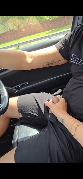 I use his cock like a gear stick as he drives