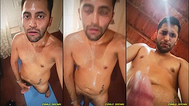 I was so horny after working out ? and I needed some extra protein directly from the source so I released my cum load and swallowed it