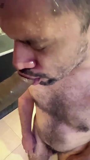 Slave Eating Precum and Drinking Piss