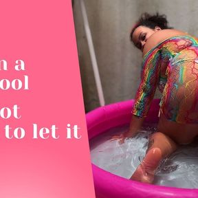 BBW Yoga in a Mini Pool Farts