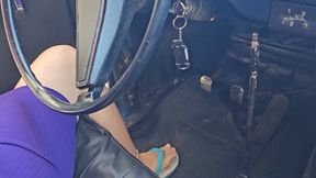 Driving and Revving Barefoot