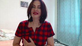 Gentle Touching of Tits and Moans Brought MILF to Orgasm Under the Table