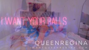 I want your balls  To be blue