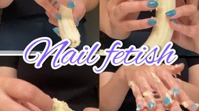 BLUE MANICURE DESTROYED BANANA