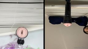 Split Screen Fleshlight Fuck