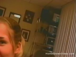 Small Tits Blonde Samantha Sucking a Mean Dick