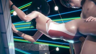 Watch this horny babe get pounded hard in the pool in this 3D hentai movie