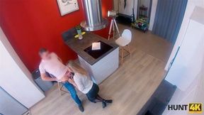 HUNT4K Teen in strict suit and sexy lingerie shows her sexual skills