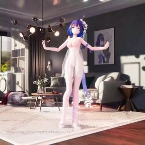 China Cutie Dancing + Gradual undressing (3D HENTAI)