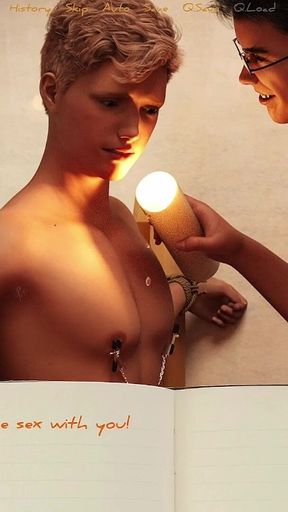 Bound to College 5 - Wax Play with the College Nerd