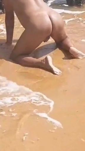 Ladysilva Naked on the Beach Very Hot