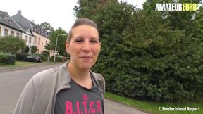 AMATEUR EURO - Hot BBW Babe Blows And Bangs On Cam For The First Time