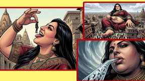 Curvy Indian Giantess Devours Her Tiny Devoted Followers - GIANTESS VORE POV