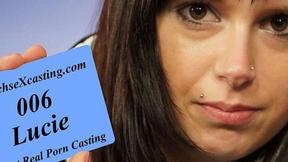 ”Lucie first real porn casting”