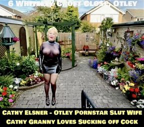 Cathy Shiny Tight PVC MiniSkirt Otley Slut Granny Yorkshire Wife High Heels Pornstar