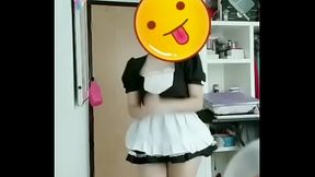 Dancing maid dressed