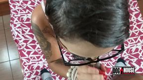 o ator - leo fernandezxxx demorou e o camera colocou a atriz - michelly beatriz pra mamar.