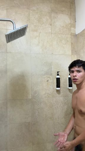 Bathing with the Door Open in the Gym