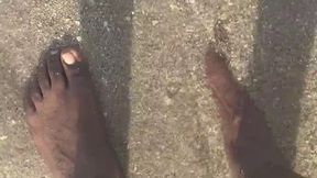 BBC King Feet In Miami Beach Sand and Waves - Mobile MP4 320p
