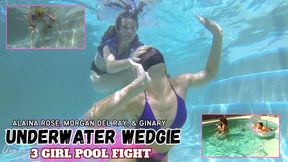 3-Girl Underwater Wedgie War: Alaina, Morgan & Ginary 1080 HD
