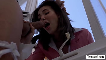 Two Horny bridesmaid fucked by the shemale maid