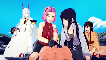 Naruto & friends have wild 3D hentai fuckparty