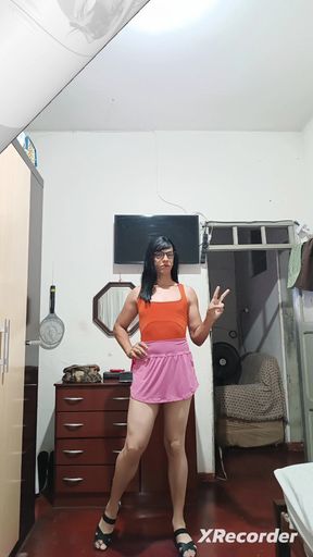 Sakura Cute Video Dresser Collant Orange
