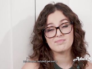 Cute Teenie Leana Can't Stop Giggling Around Her step Cousin And Things Go Far!
