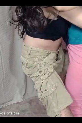 Canada Residing Long Black Hair Stepbrother Dance with Desi Stepsister Sara Very Hot Dance Mujra