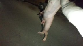 Walking naked in public