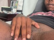Black FTM Daddy Saint Fucks His Pussy In Bed