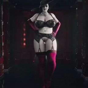 Lady Dimitrescus Slut Walk (Lingerie Version)