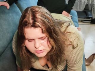 Cute Obese eighteen old Stepdaughter's moist red pants stained with cum after a hard bang