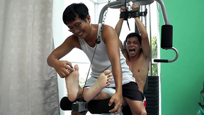 Ticklish Gym Buddy